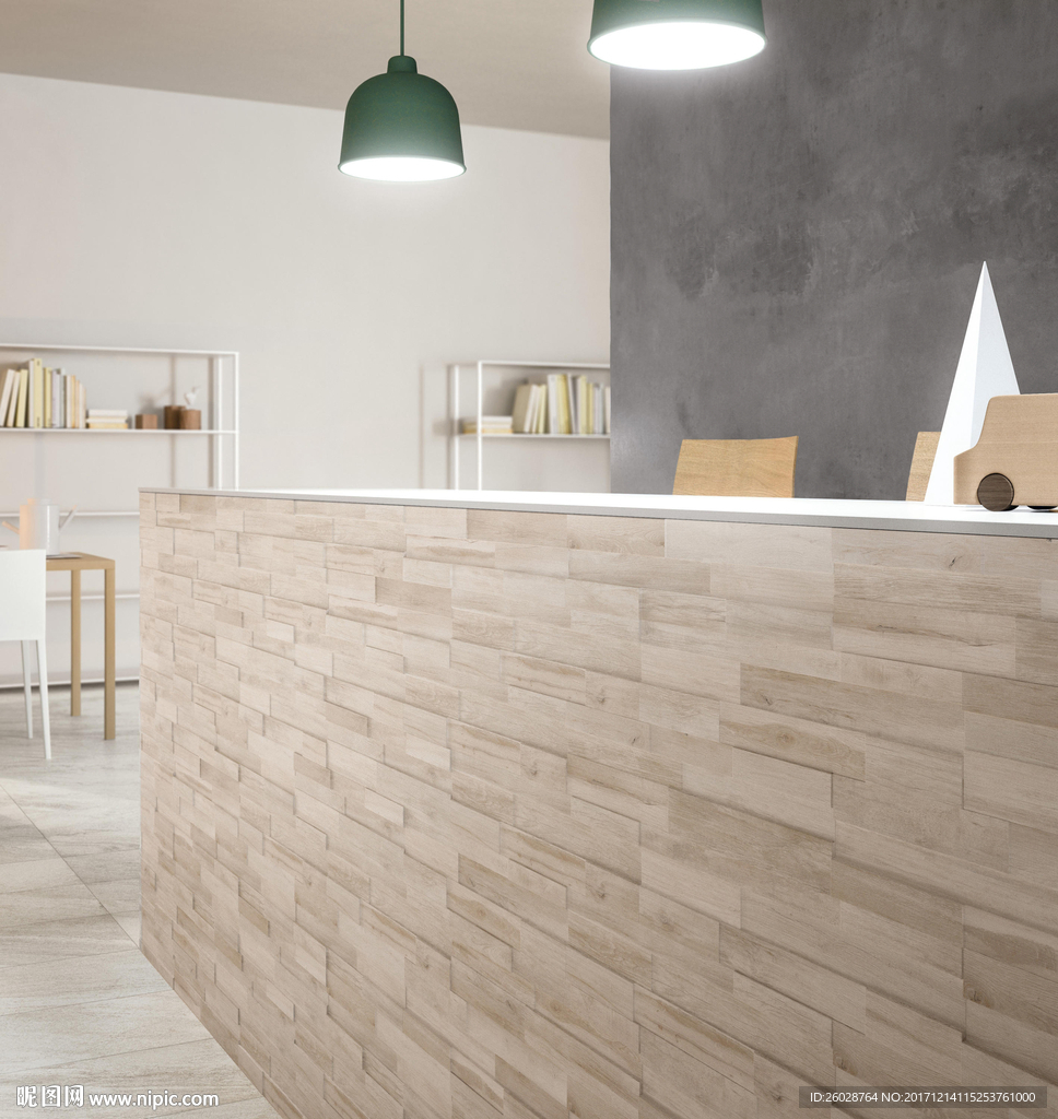 极致简约风格 仿古砖国外效果图