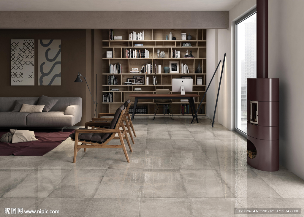 极致北欧风格 仿古砖 瓷砖效果