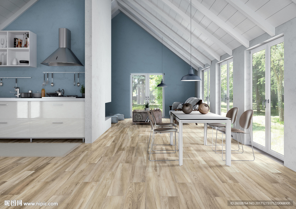 极致北欧风格 仿古砖 瓷砖效果