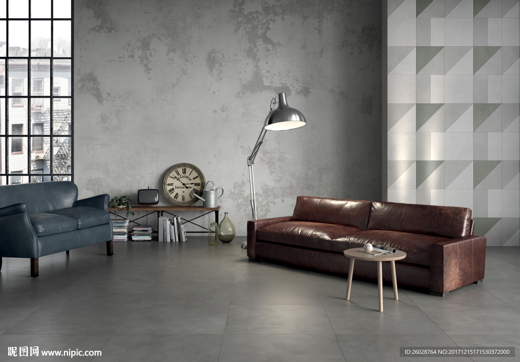 极致北欧风格 仿古砖 瓷砖效果