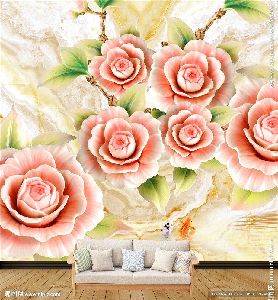 3D背景墙 工装背景墙