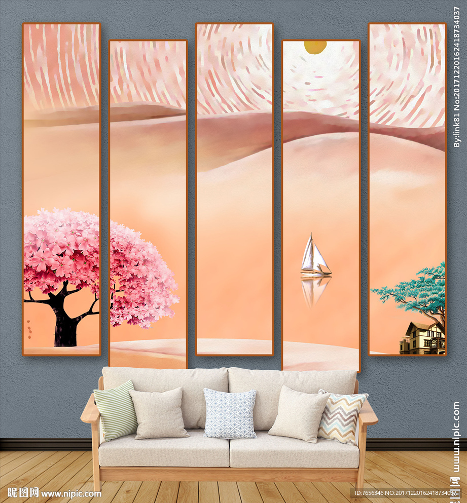 油画 水墨山水画 装饰画