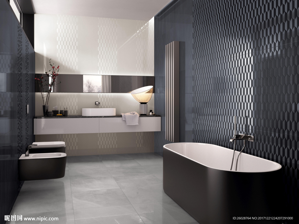 极致现代简约 瓷片 瓷砖效果