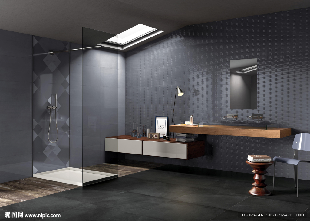 极致现代简约 瓷片 瓷砖效果