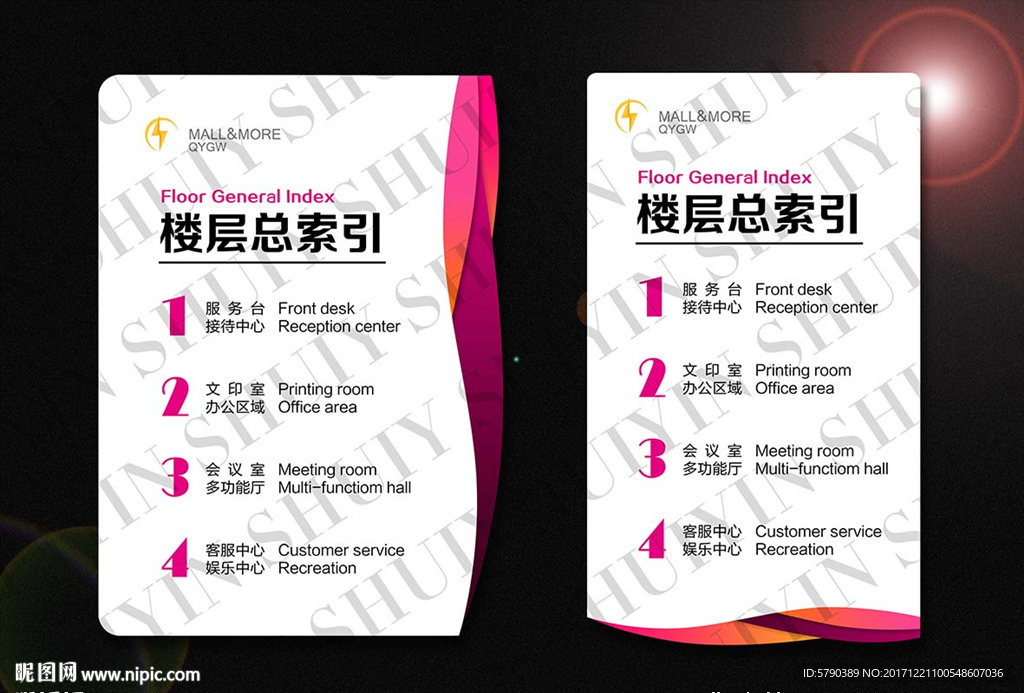 楼层导视牌 楼层索引牌