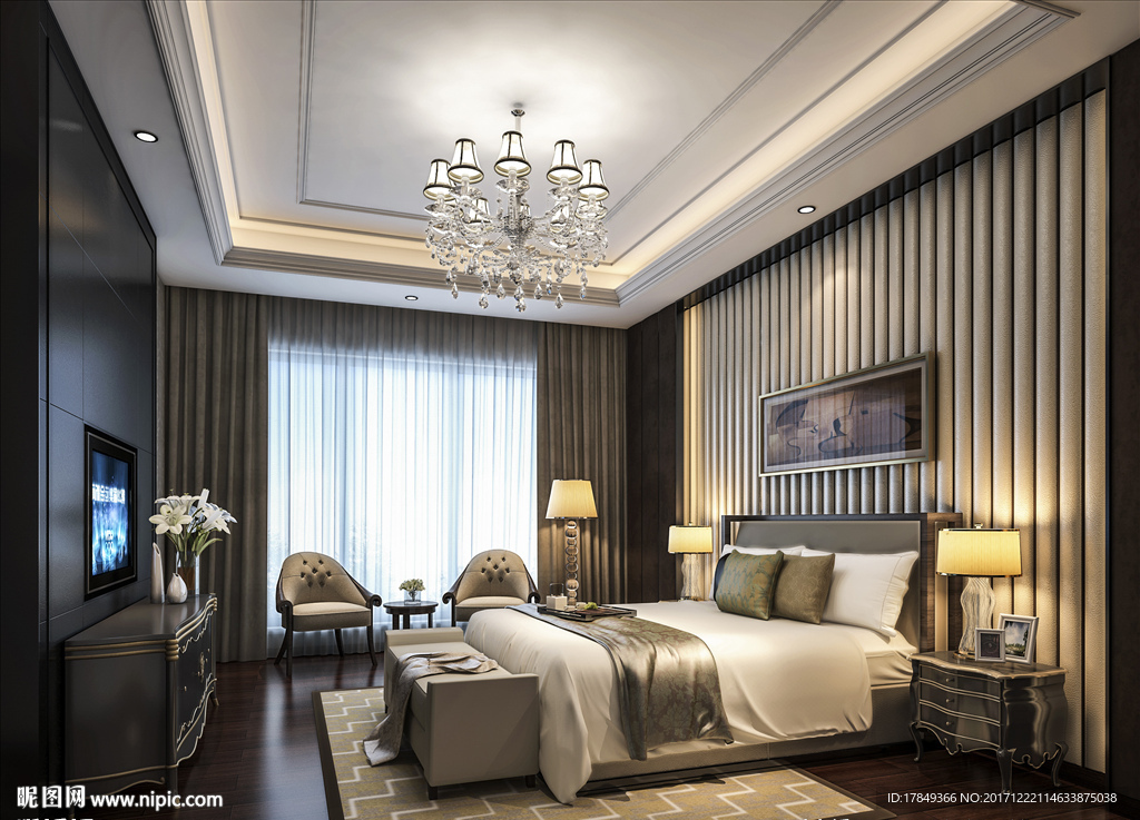 简欧卧室酒店标间