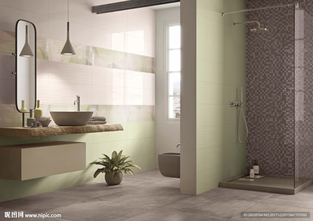 极致现代简约 瓷片 瓷砖效果