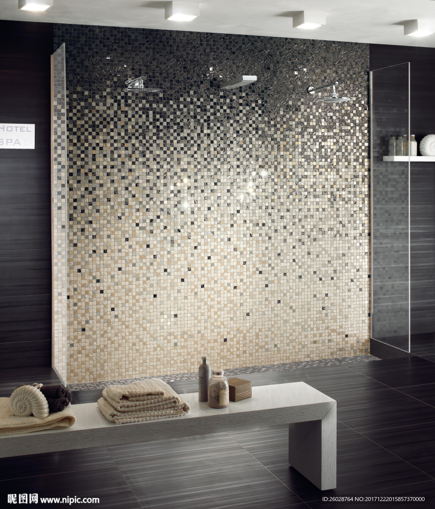 极致现代简约 瓷片 瓷砖效果