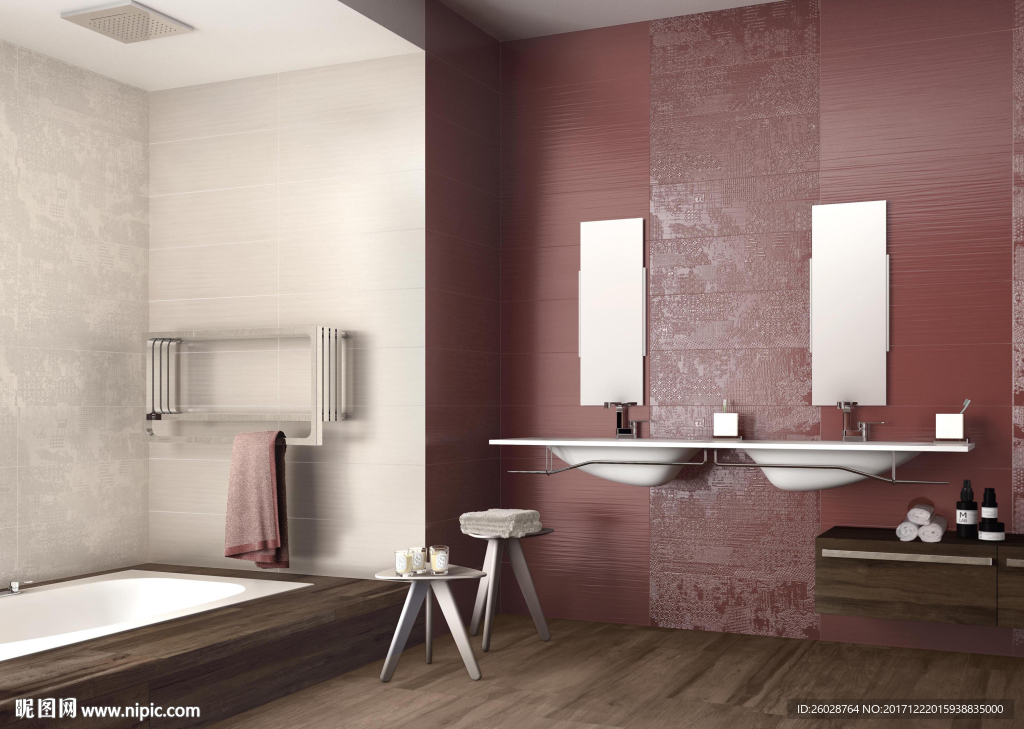 极致现代简约 瓷片 瓷砖效果