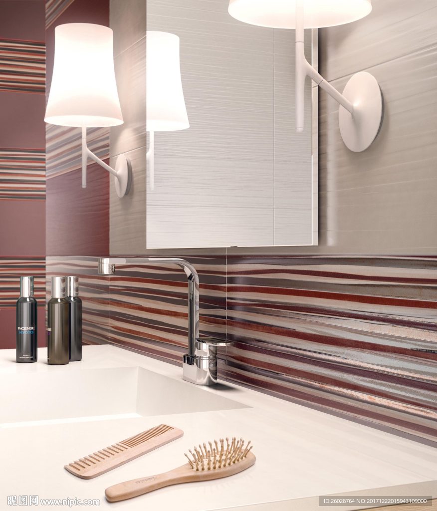 极致现代简约 瓷片 瓷砖效果