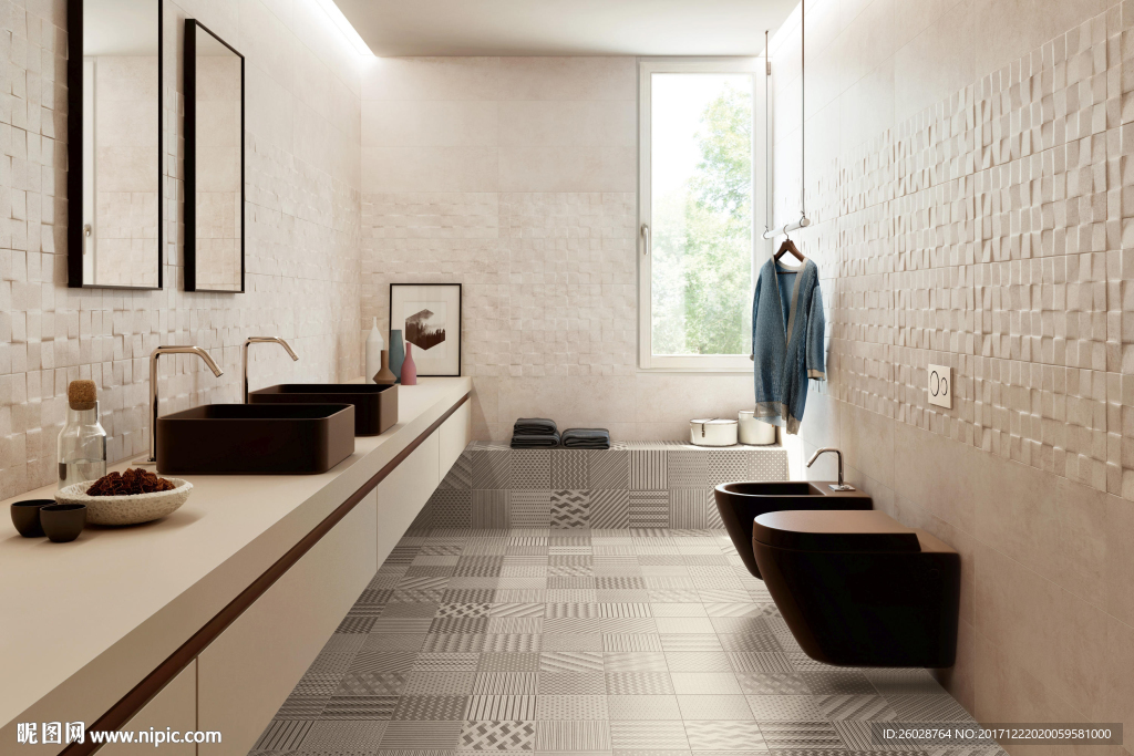 极致现代简约 瓷片 瓷砖效果