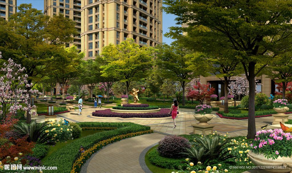 房地产别墅园林景观 社区 公园