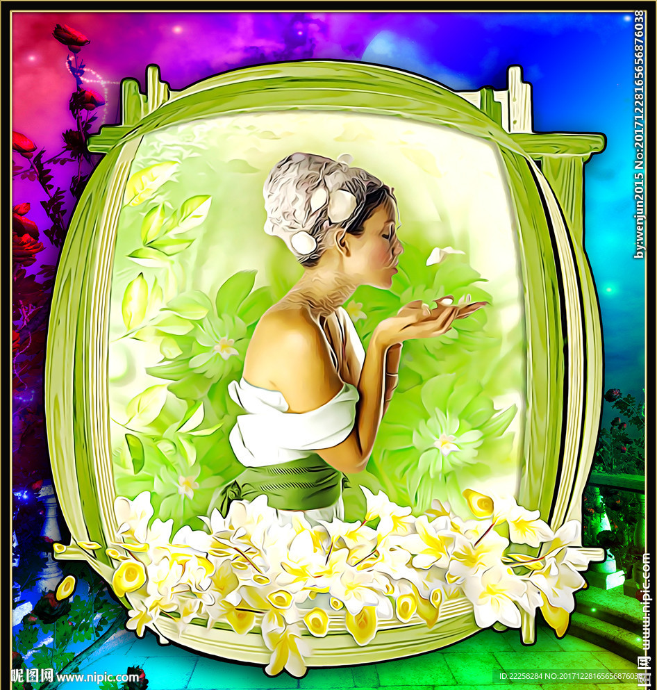 青春少女装饰画