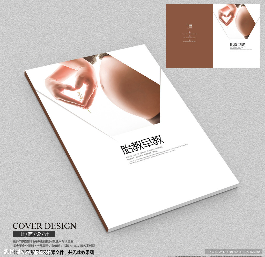 母婴胎教早教宣传册封面