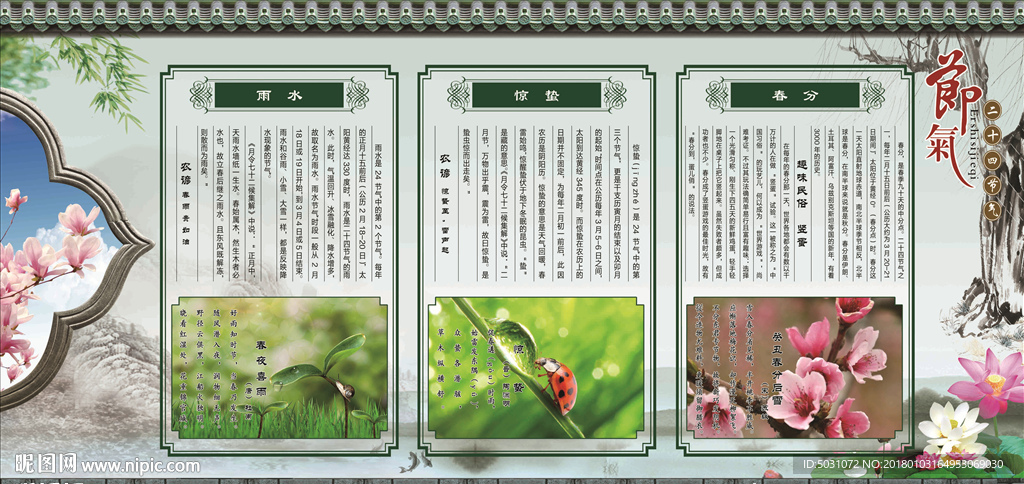 古风展板 二十四节气