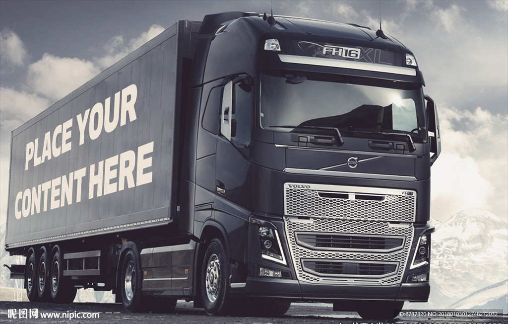 重型物流运输车样机效果图