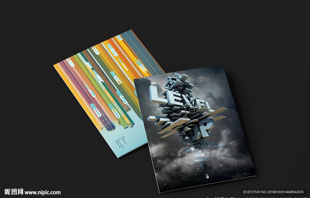 通用高档画册封面展示样机