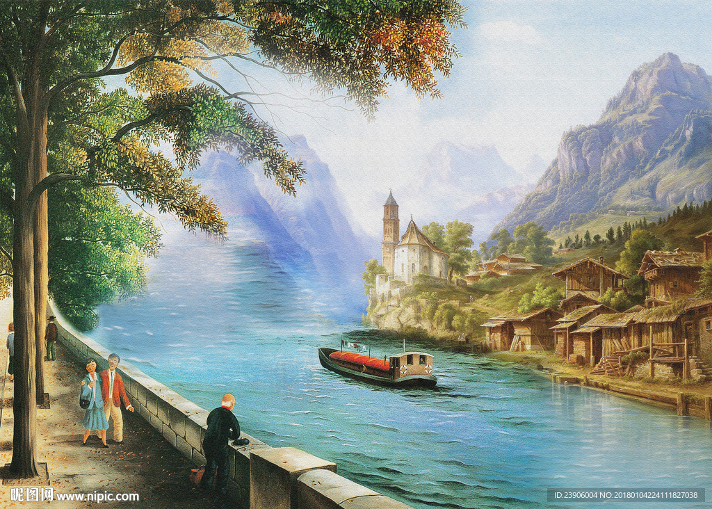 大尺寸西古典油画装饰画