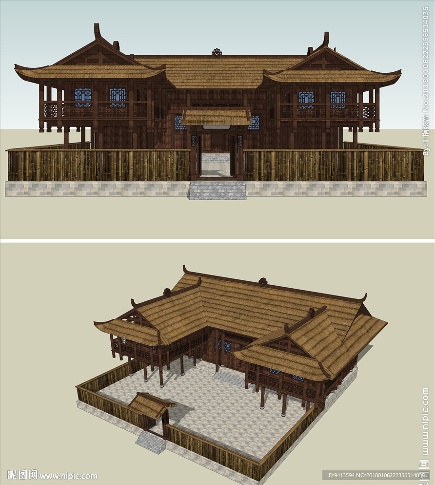 土家吊脚楼建筑