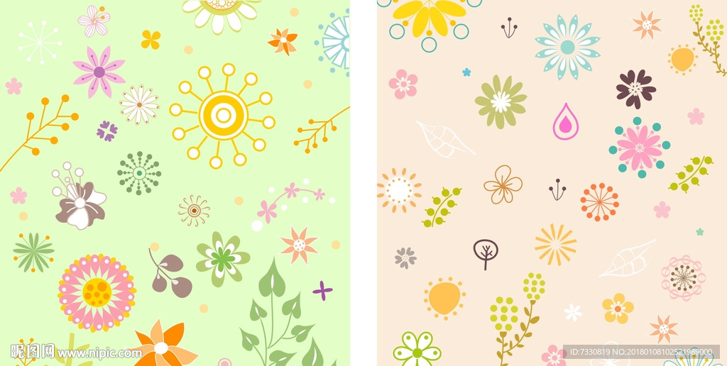 儿童服装 印花布料  花纹纹理