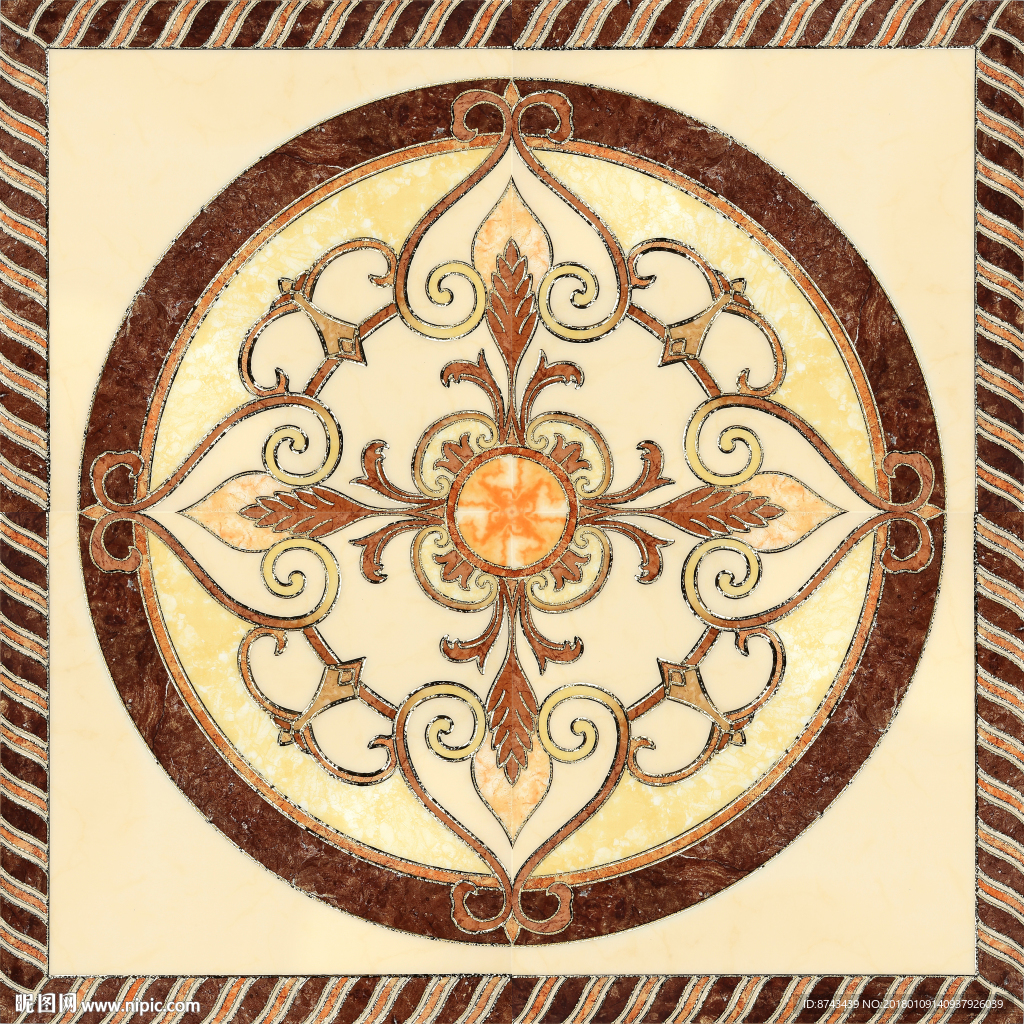 抛晶砖拼花图片