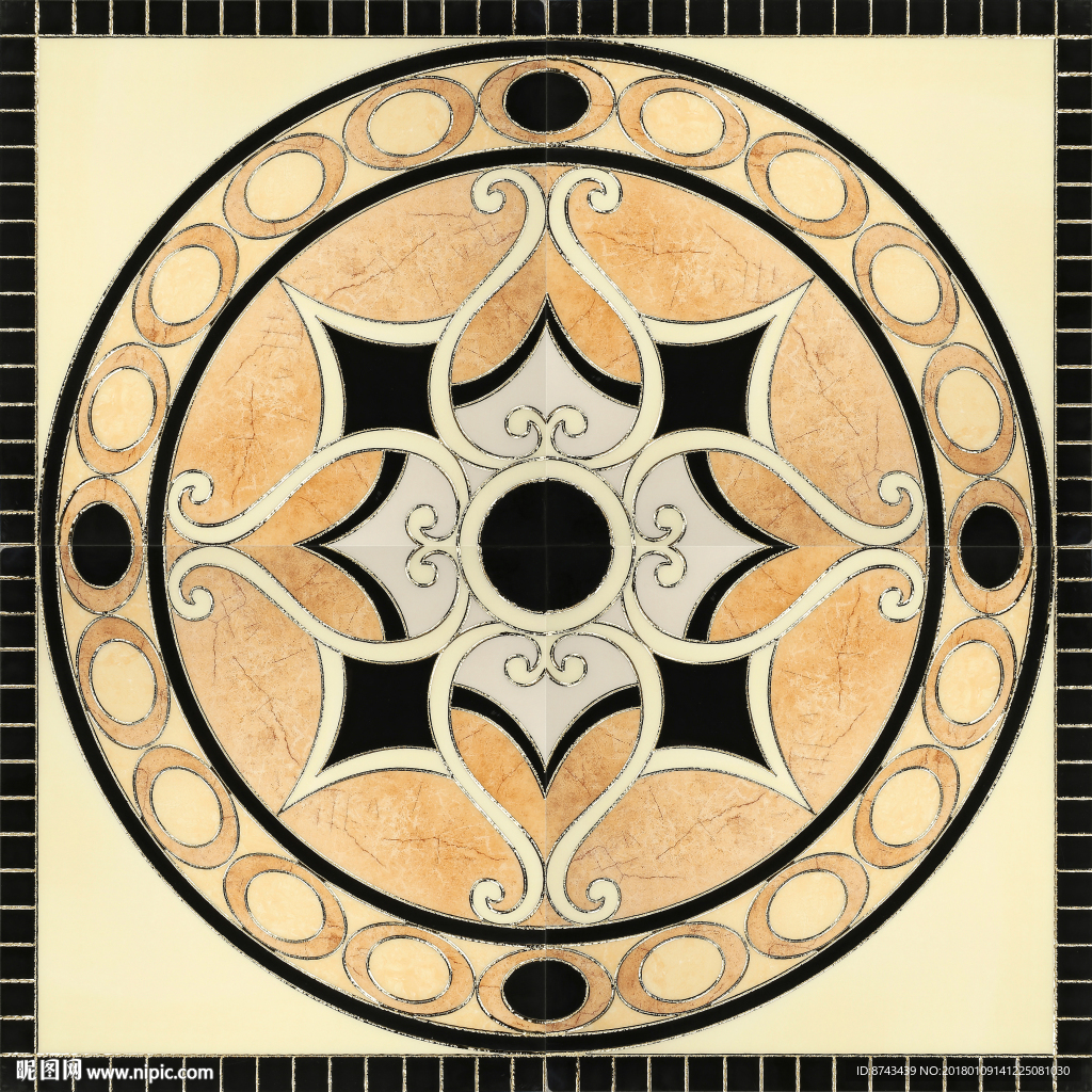 抛晶砖拼花图片