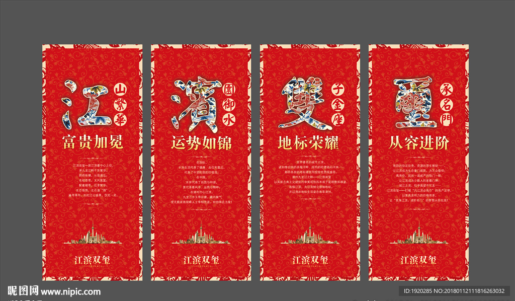 售楼部看板 地产室内展板