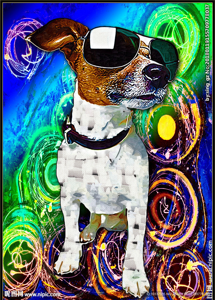油画狗
