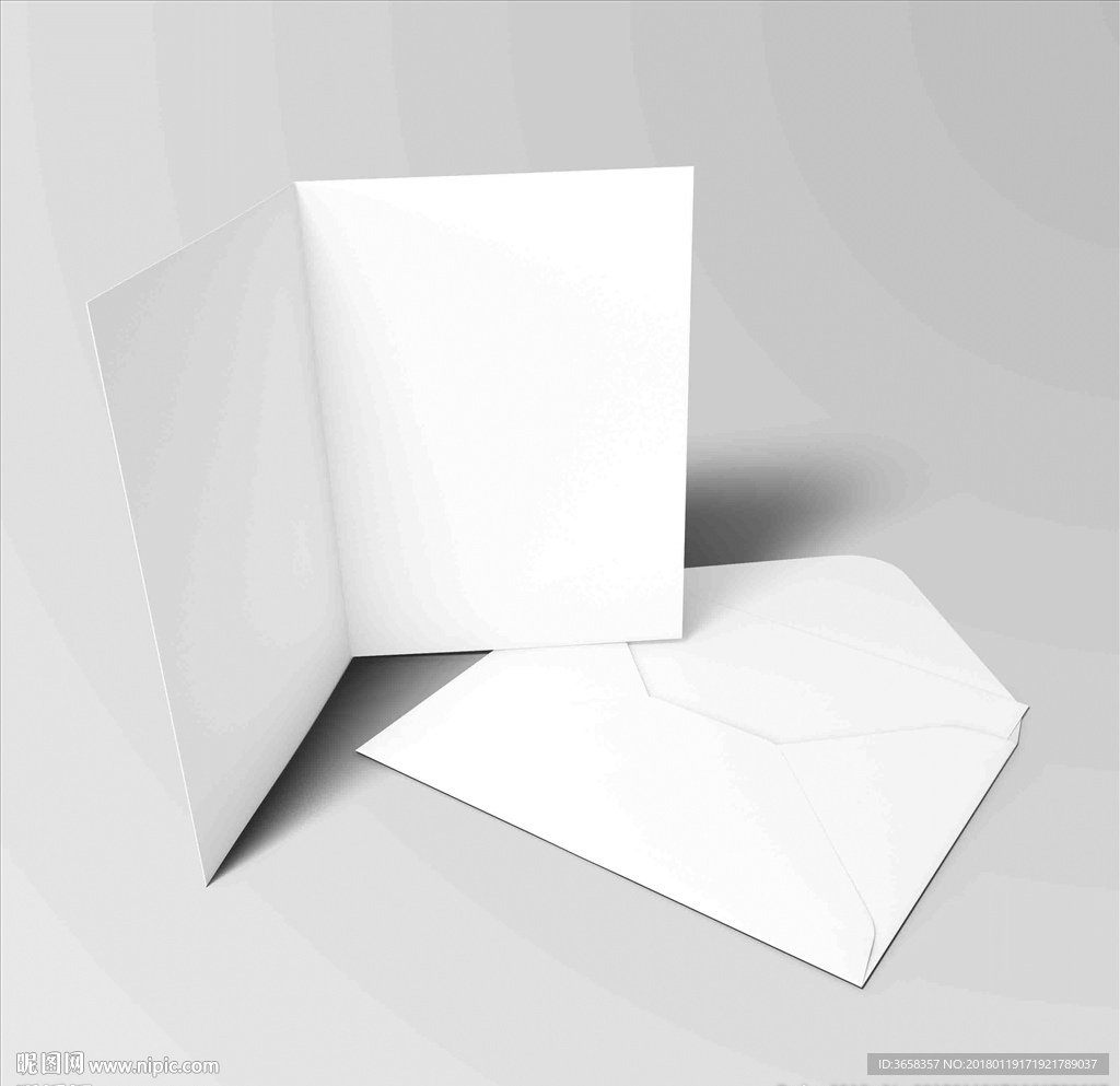 信封折页样机图片