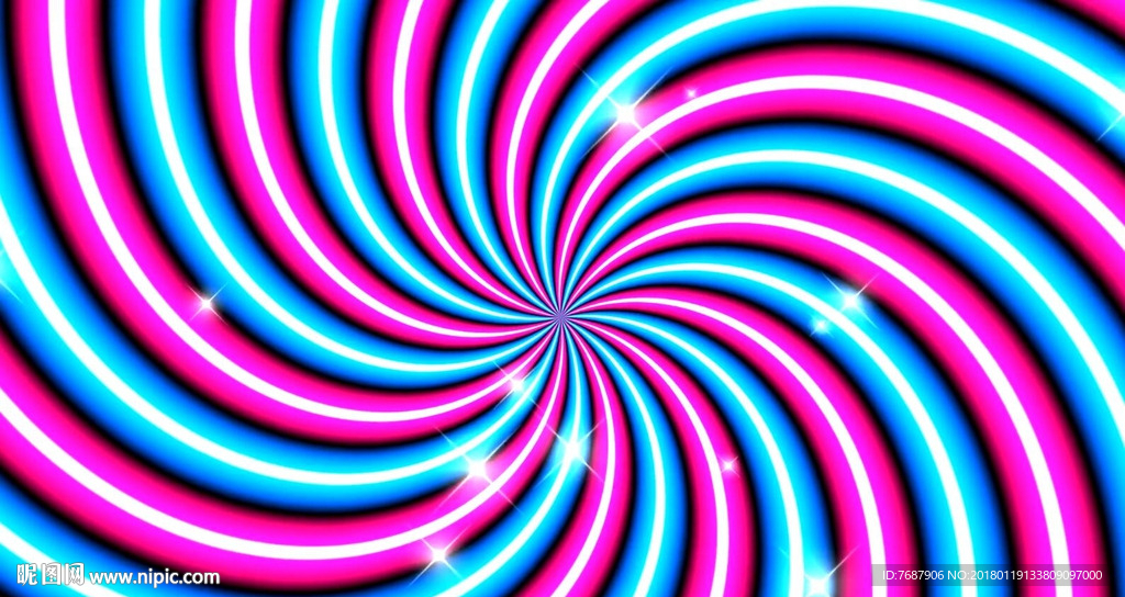 动感绚丽旋转光效