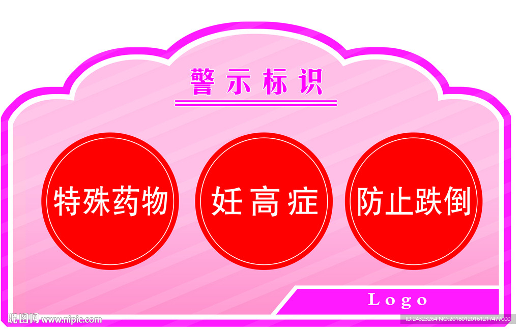 警示标识医院插槽 展示板