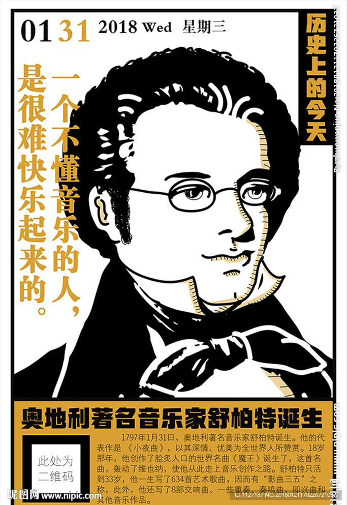 历史上的今天1月31舒伯特诞生