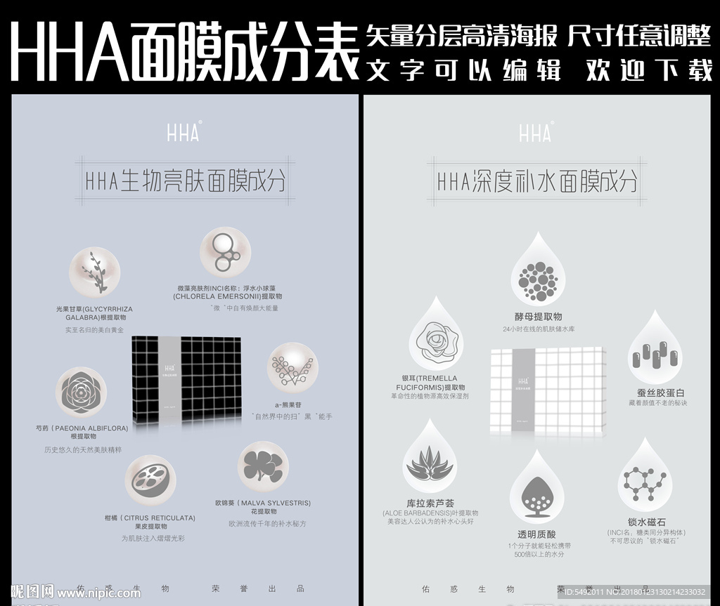 HHA面膜海报