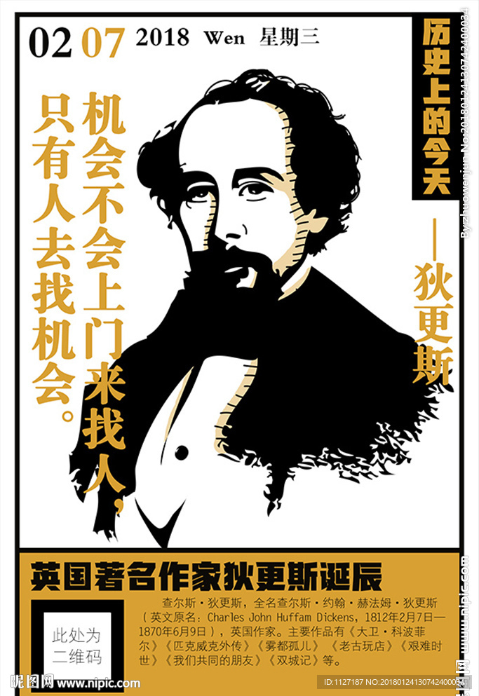 历史上的今天2月7日狄更斯诞辰