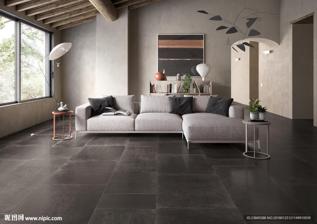 瓷砖效果图 仿古砖 北欧风格