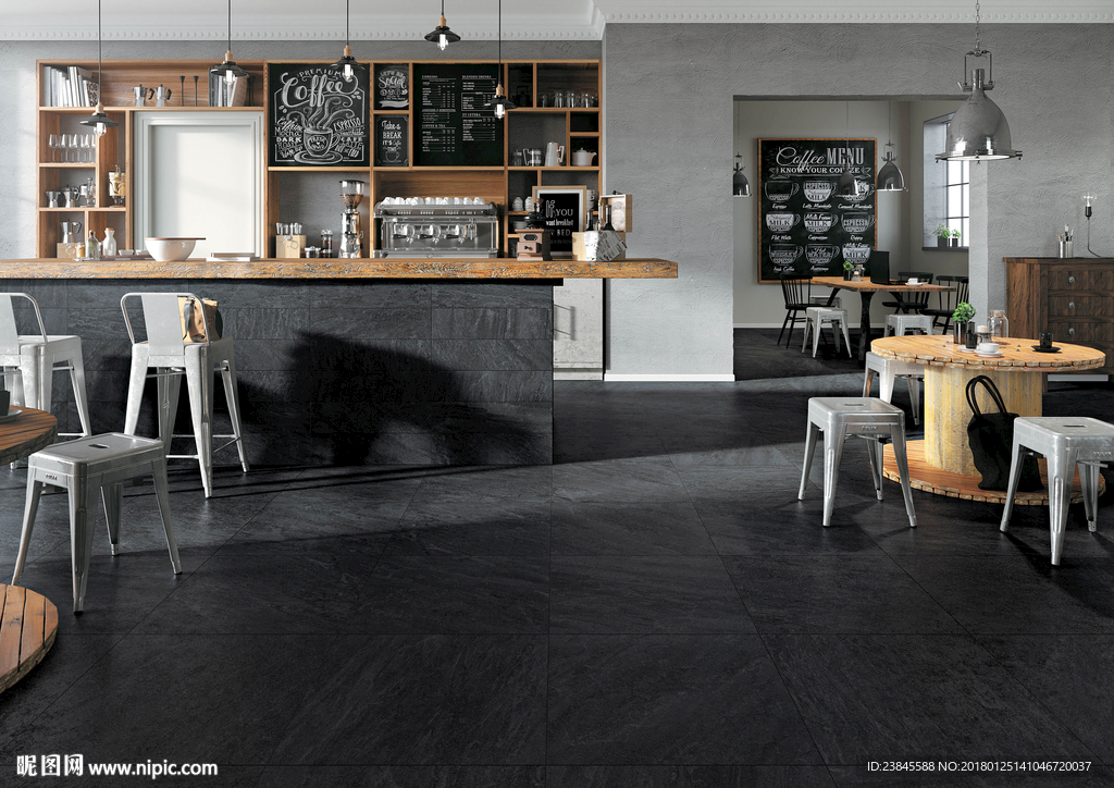 瓷砖效果图 仿古砖 北欧风格