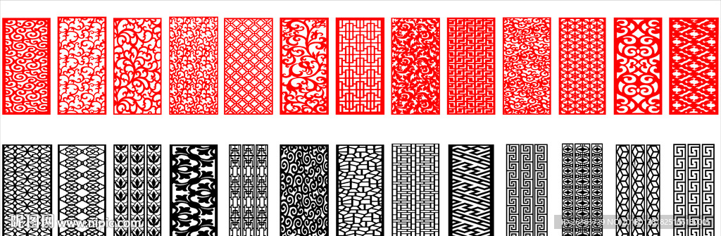 花格 矢量 雕刻