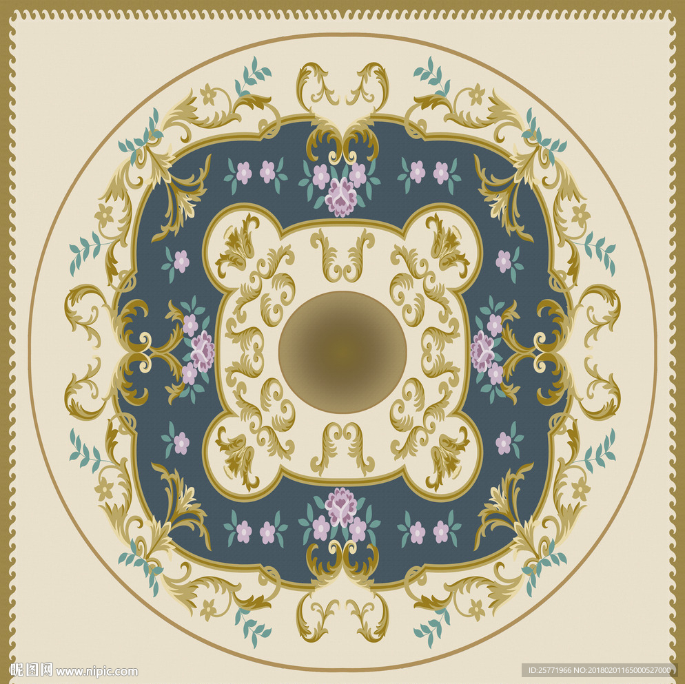 波斯地毯吊顶装饰画