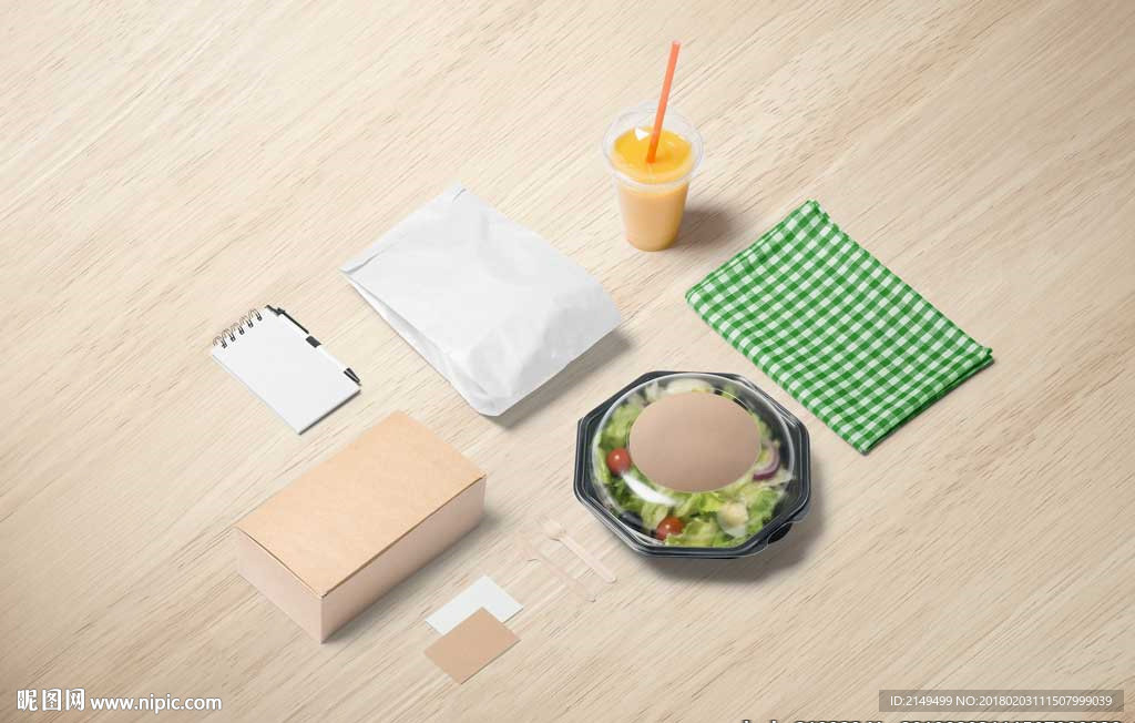 精致高端餐饮VI应用样机模板