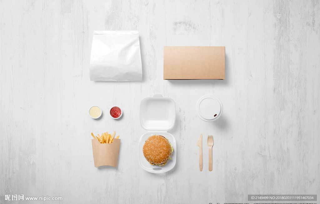 精致高端餐饮VI应用样机模板