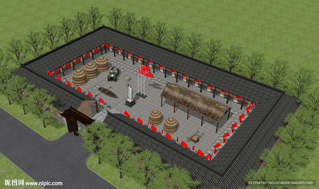 民风农家院SU模型