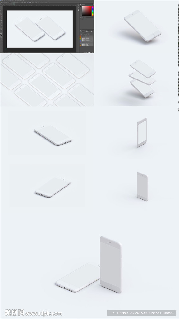 9款手机效果图样机模板