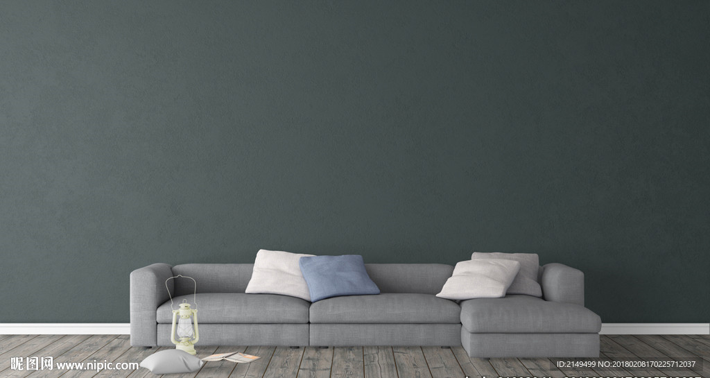 墙面壁纸效果图样机模板