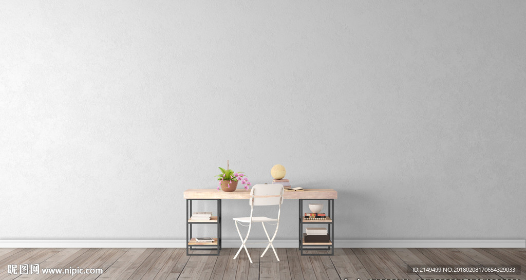 墙面壁纸效果图样机模板