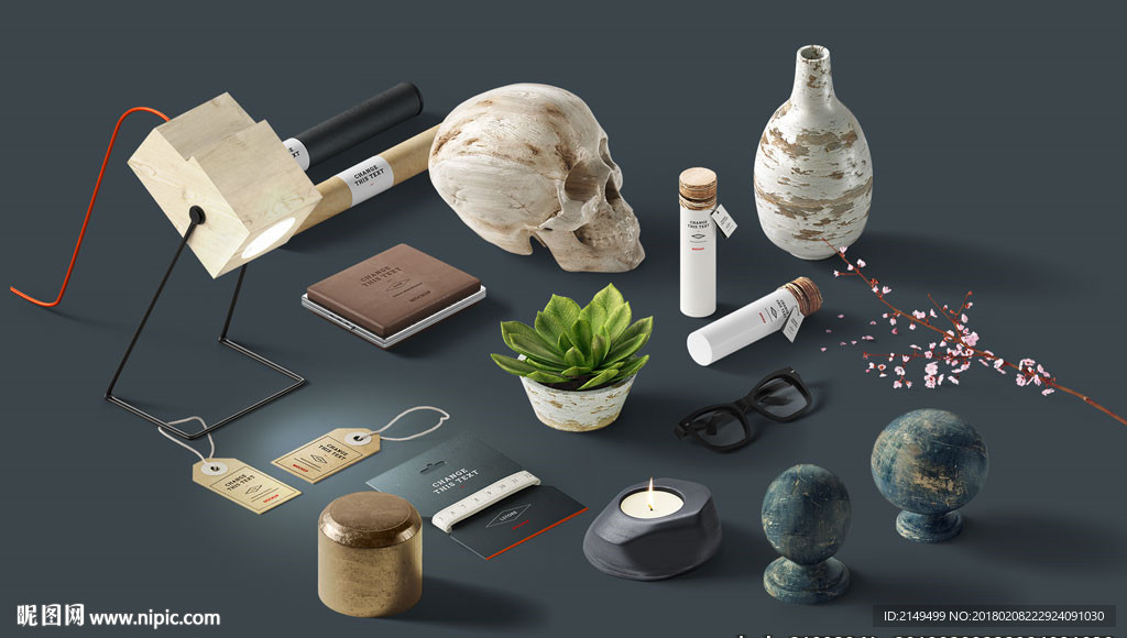 艺术摆件物品样机模板