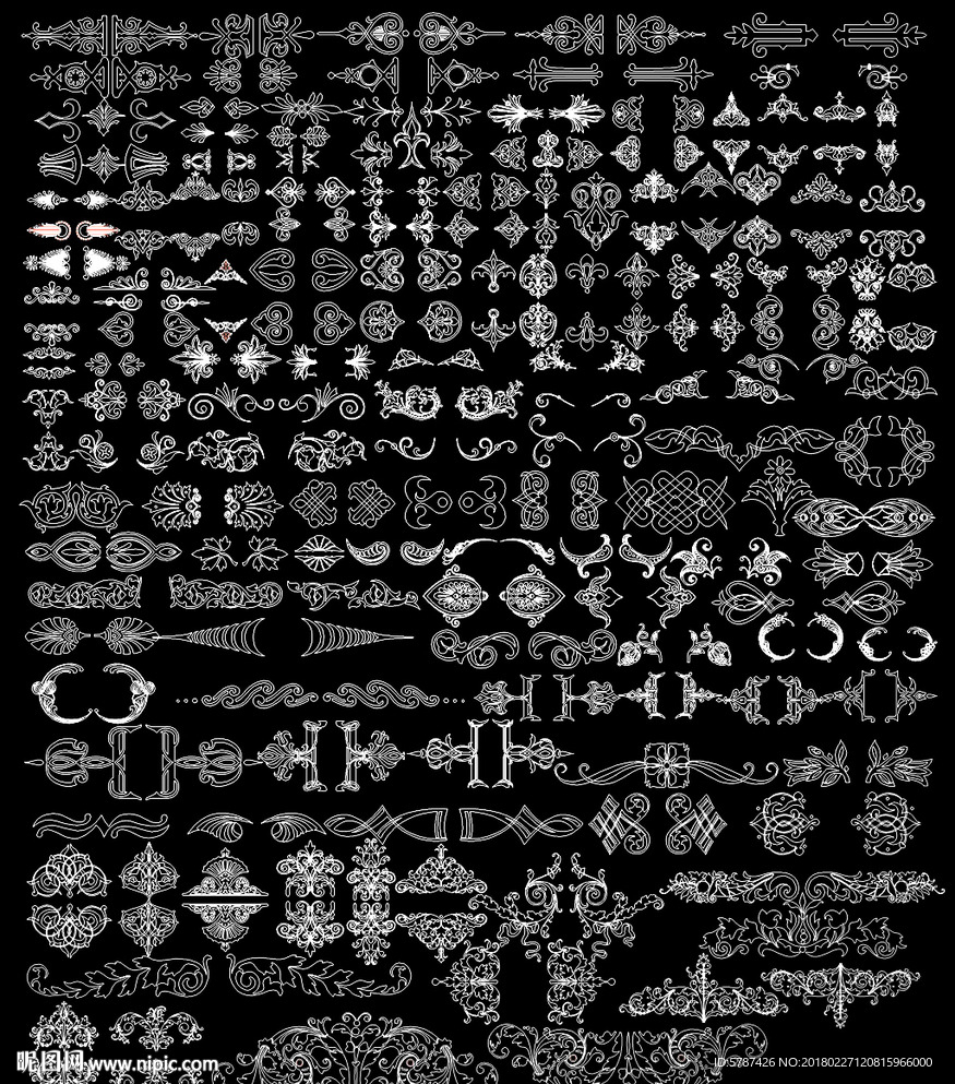 欧式花纹图案集