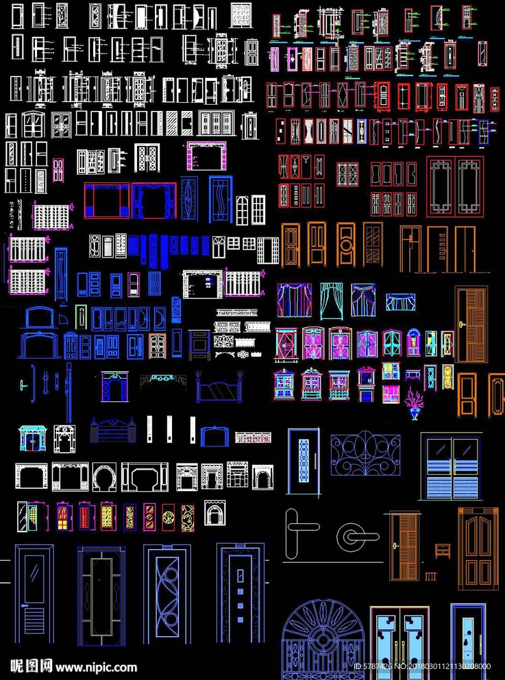 常用CAD图块门类