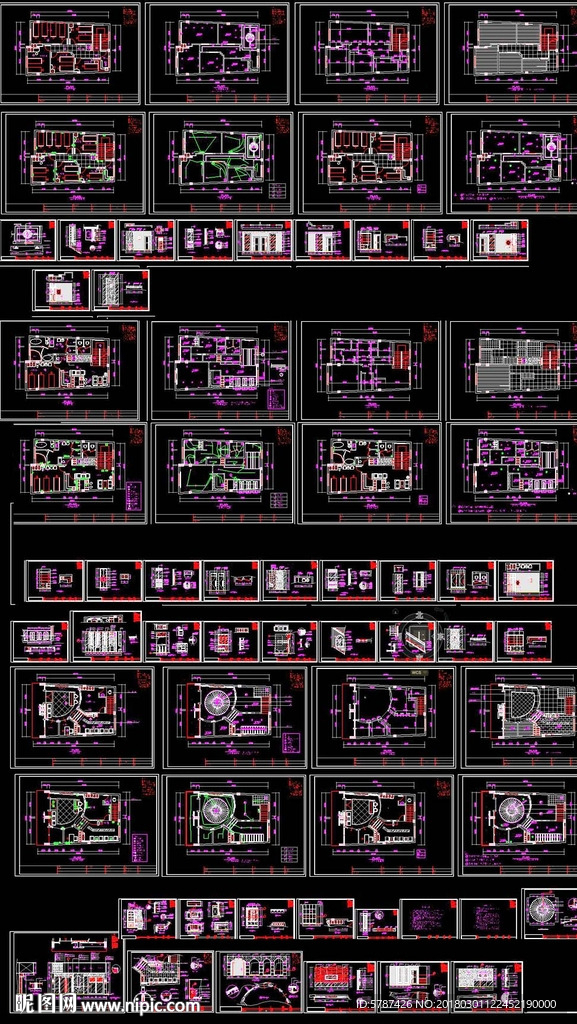 美容院装修施工图