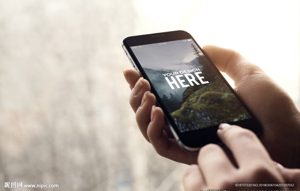 高档通用智能手机贴图样机