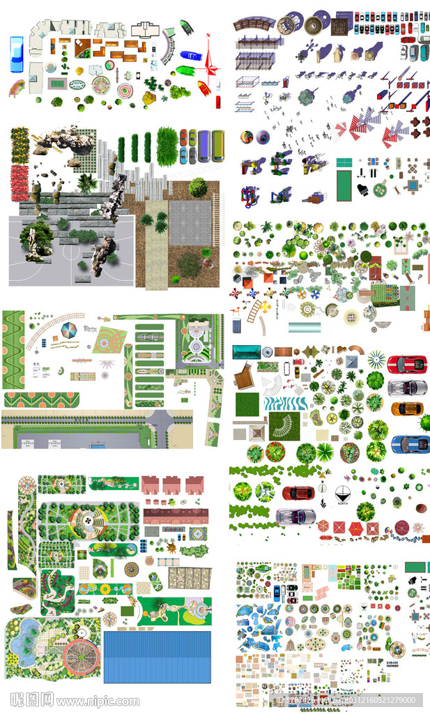 园林设计构件素材